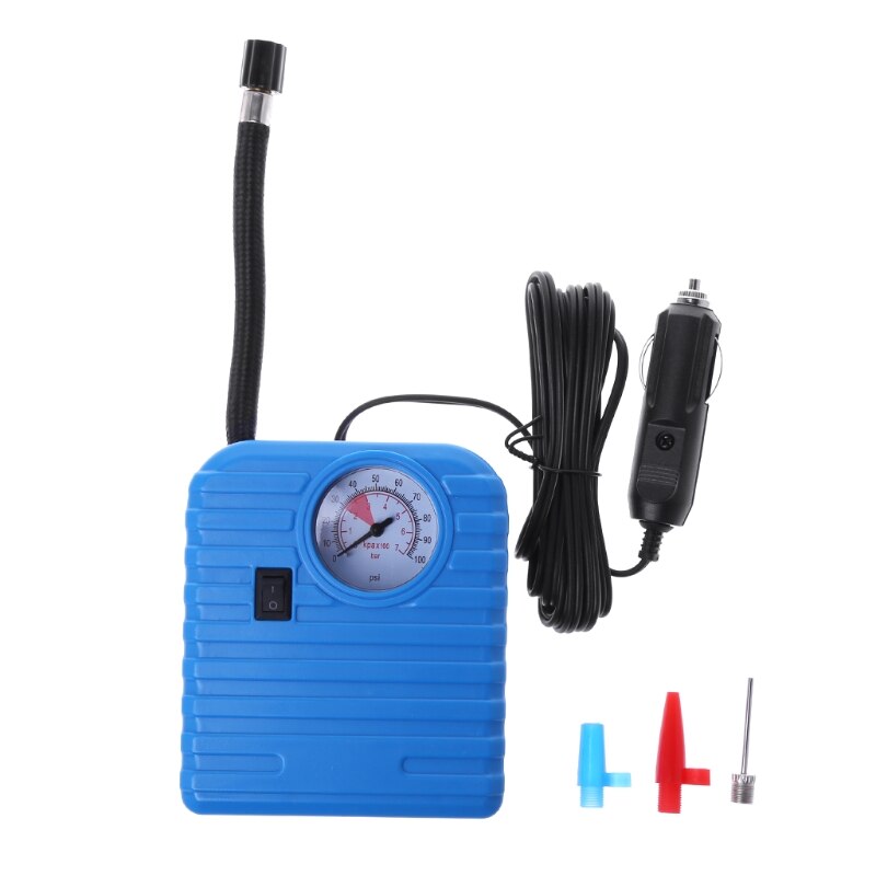 12v draagbare bandenpomp auto luchtcompressor pomp auto hogedrukpomp  e7ca