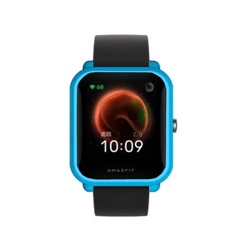 FIFATA TPU Protective Case Bumper For Xiaomi Amazfit Bip U / Bip / POP Smart Watch Cover Edge Frame Shell For Huami Amazfit BipU