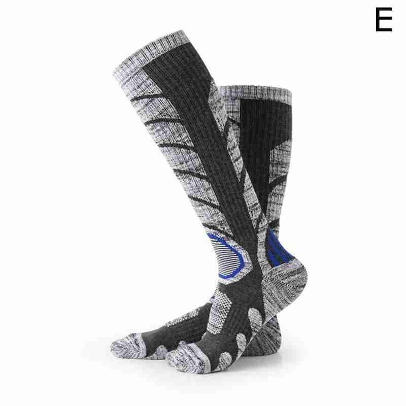 1 Pair Compression Socks Warm Long Thermal Socks For Men Ski Sock Climbing Women Sport Thicker Compression Socks Camping Ou C7D7: Dark gray