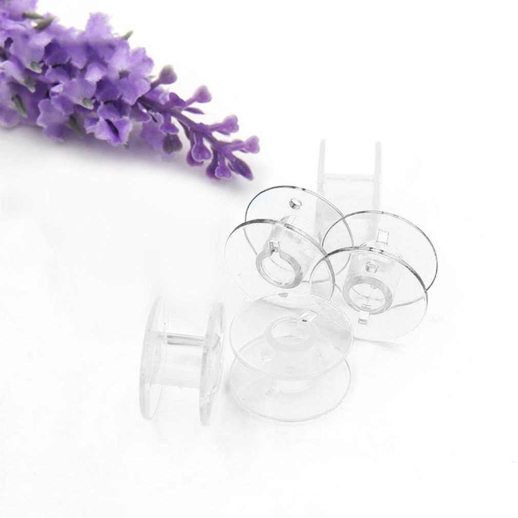 Transparent Clear Storage Empty Box 25 Grids Sewing Machine Thread Organizer with 25 Bobbins Tools