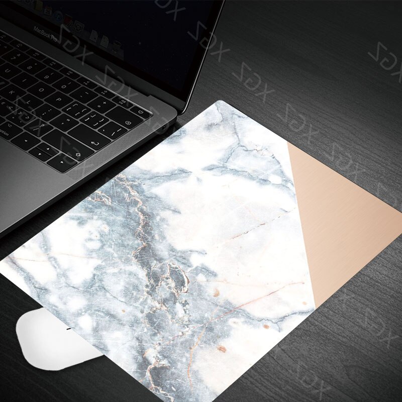 Yzuoan Products Black White Pink Marble Office Mice Gamer Soft Mouse Pad Small Size for 180*220*2mm Gaming Mousepads: 22x18-4