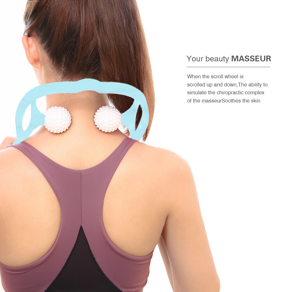Hand Roller Massage Neck Massage Tool Pressure Point Therapy Pressure Relieve Head massager Neck Shoulder cervical pain Massager