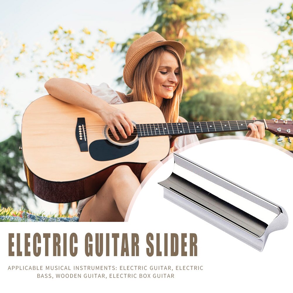 Zinklegering Gitaar Slide Tone Bar Draagbare Hawaiian Slider Muzikale Plezierige Instrument Levert Voor Elektrische Gitaar