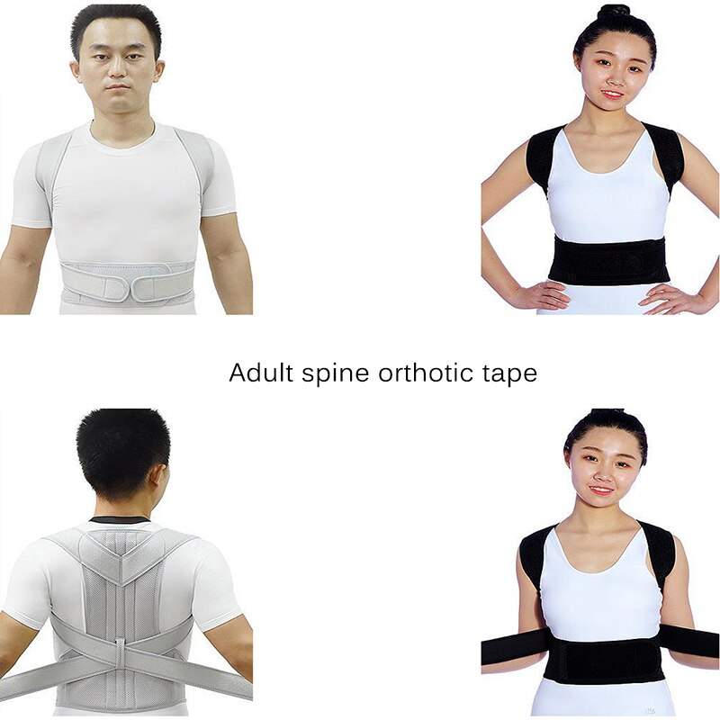 Justerbar magnetisk holdningskorrektor korset rygbøjle rygbælte lændestøtte lige korrigerer til mænd kvinder