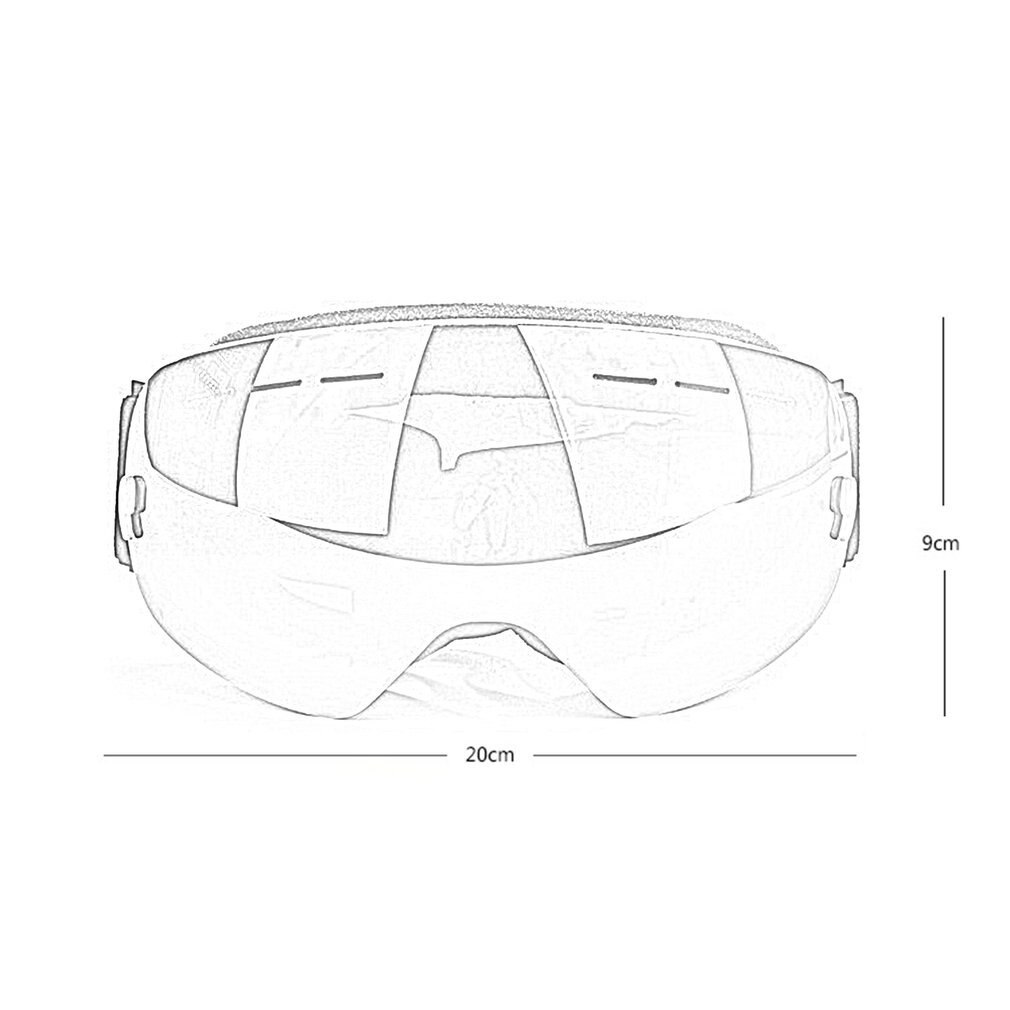 Comfortabele bril winter sneeuw skiën fietsbril stofdicht anti-condens zonnebril winddicht  uv400 beschermbrillen