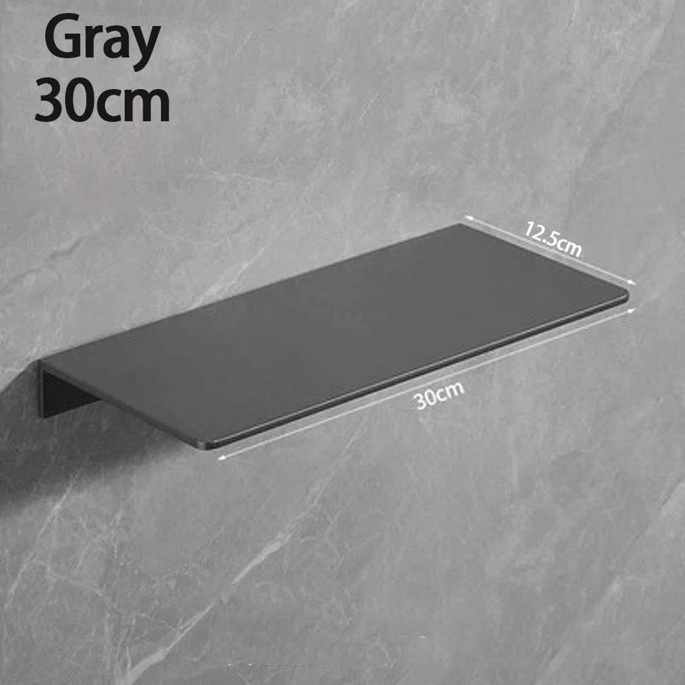 Pequeña estante flotante de pared de metal: estante de pared de metal, estante flotante negro, estante de baño pequeño, estantes de exhibición para almacenamiento de pared: Azul