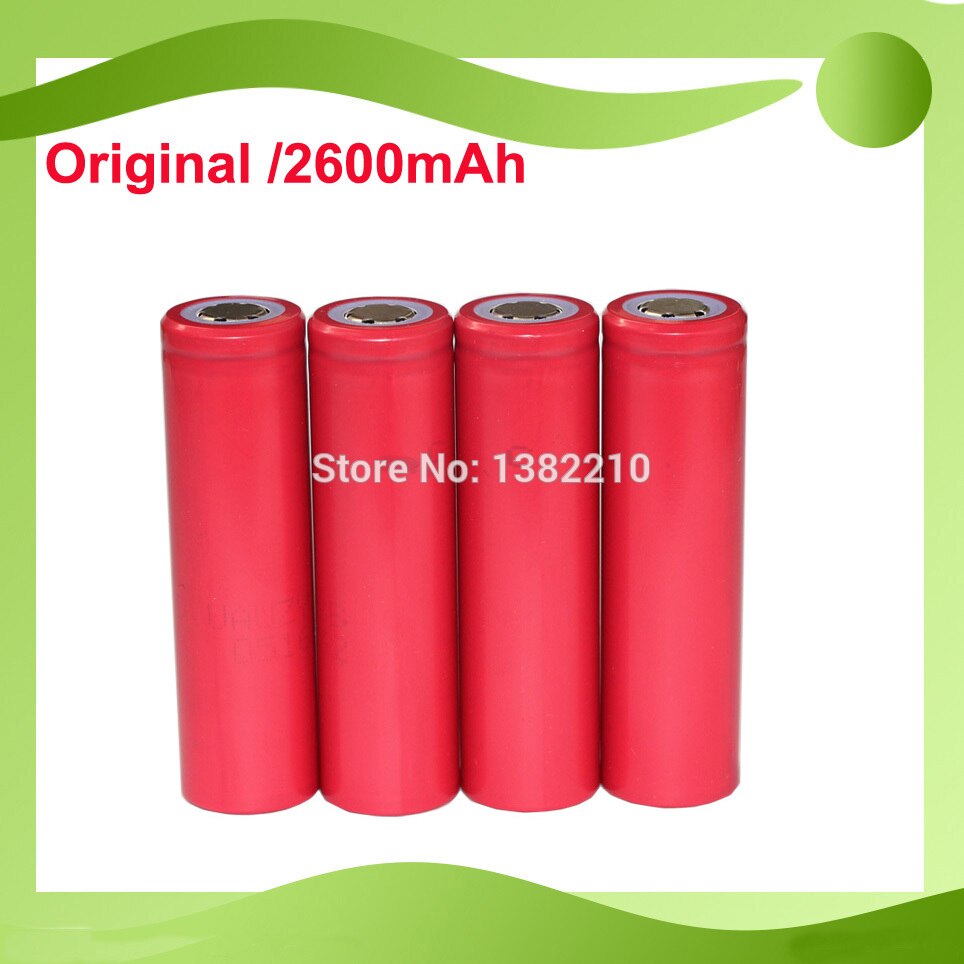 4PCS/LOT original Sanyo 18650 2600mAh sanyo li-ion battery