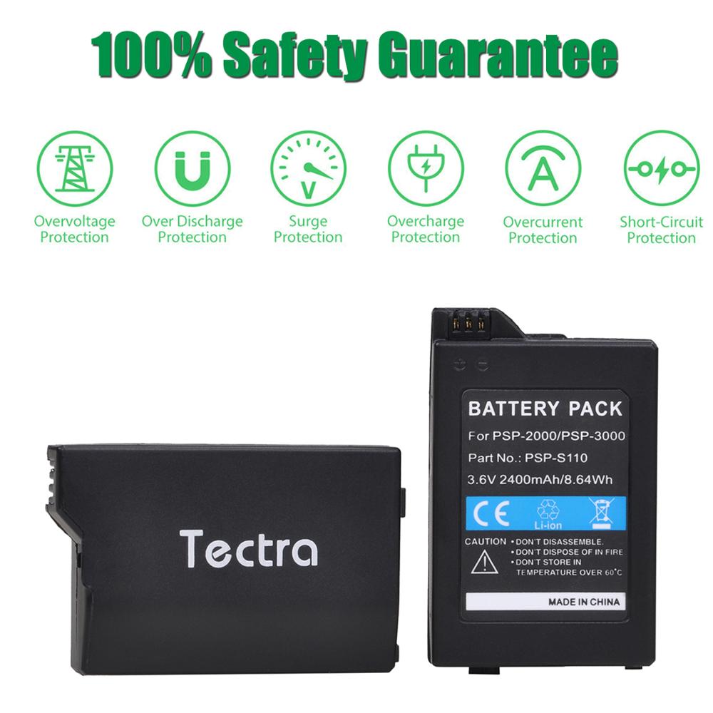 1PCS 3.6V 2400mAh PSP S110 Battery for Sony PSP2000 PSP3000 Gamepad PlayStation Portable Controller