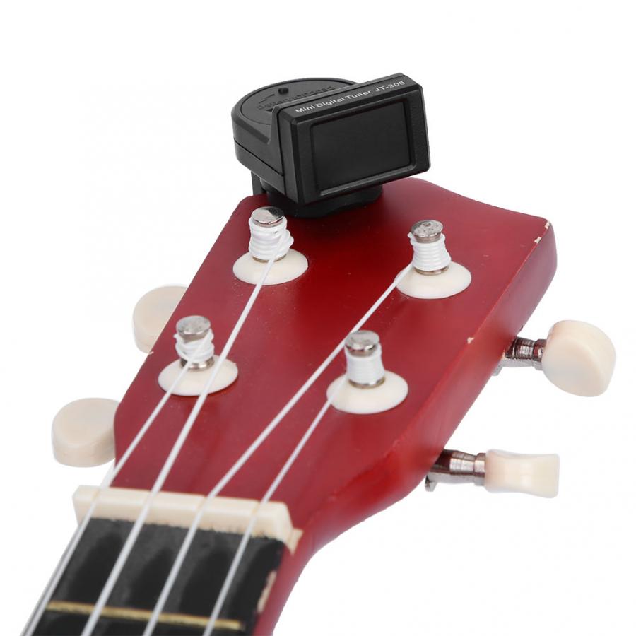 Gitaar Tuner Mini Clip-On Tuner Met Display Tonen Note Pitch Elektrische Multifunctionele Tuner Voor Gitaar Ukulele Bas Viool