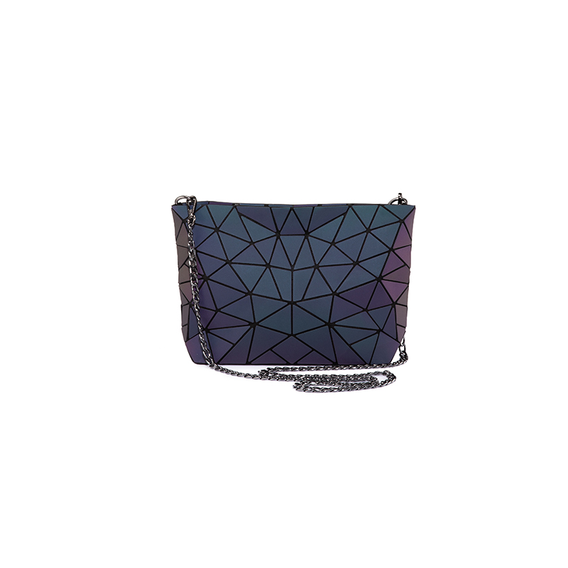 Lovevook women shoulder bag set luxury handbag folding crossbody bag female purse and wallet for ladies luminous color: messenger bag