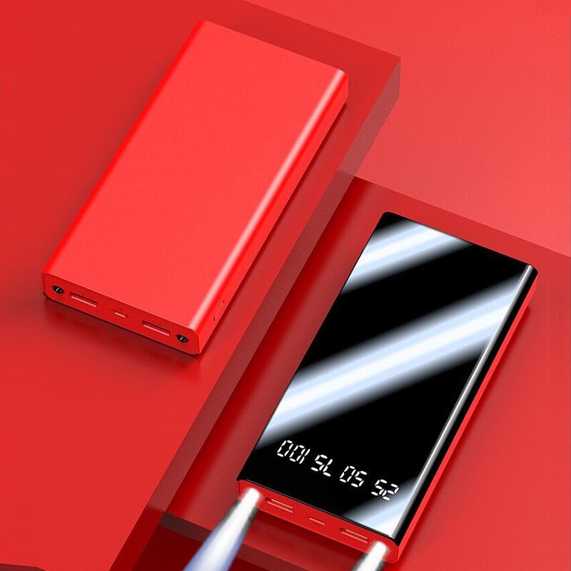 50000Mah Mobiele Power Bank Met Zaklamp Led Digitale Display Snel Opladen Externe Batterij Travel Outdoor Draagbare Oplader