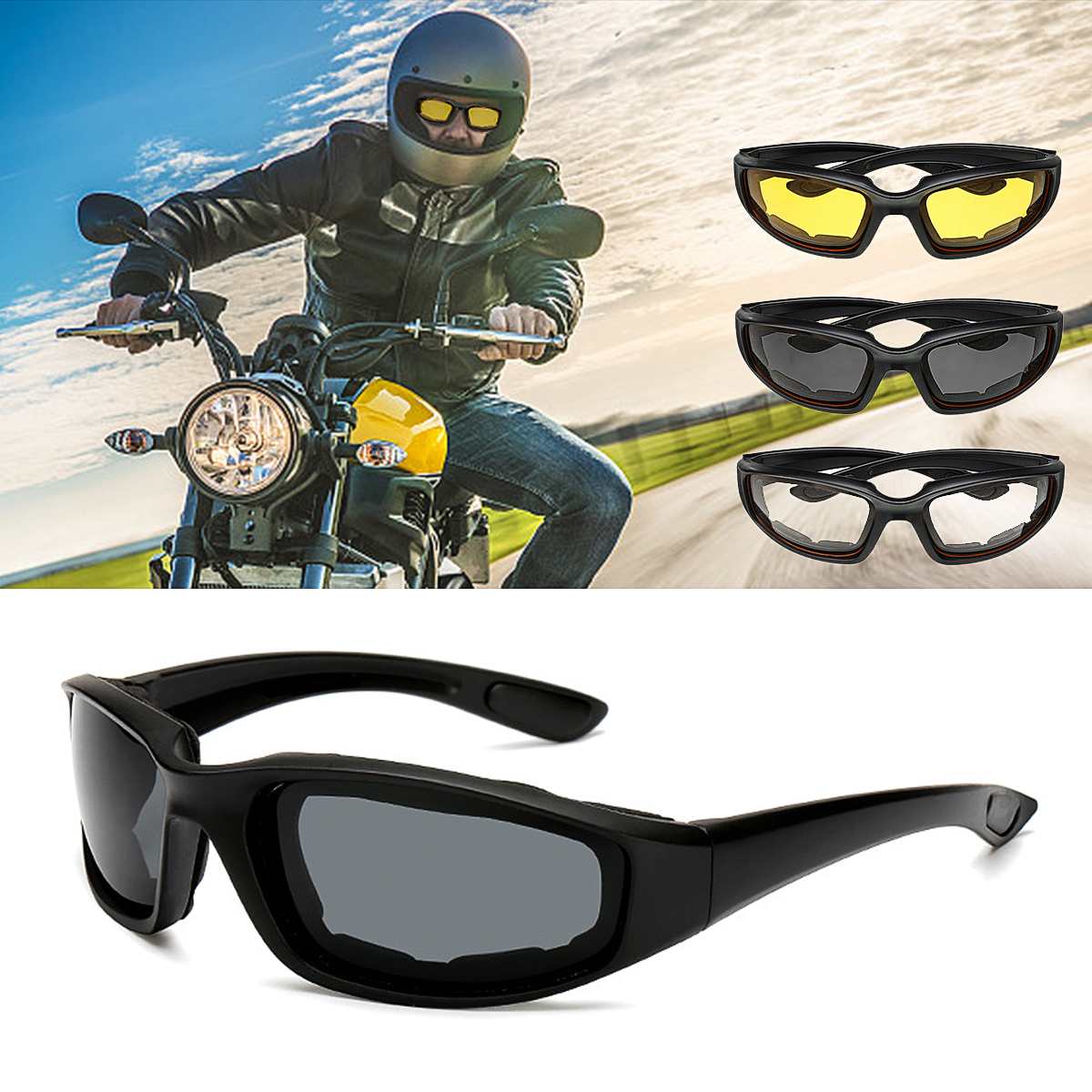 Auto Night-Vision Bril Uv-bescherming Motocross Goggles Beschermende Gears Zonnebril Driver Bril Anti Glare