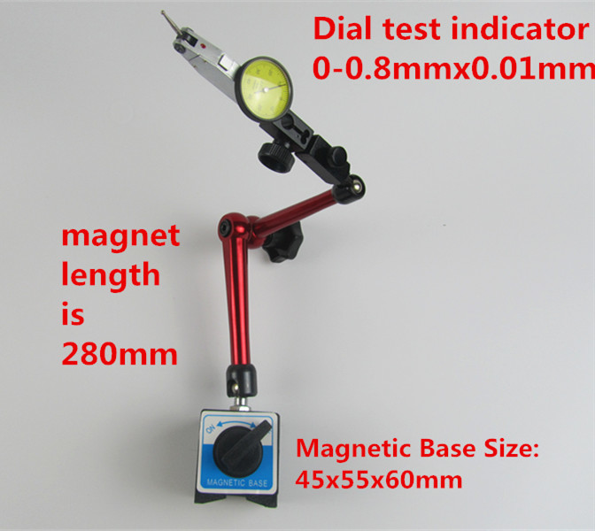 280mm Dial test indicator + Universal big magnetic stand