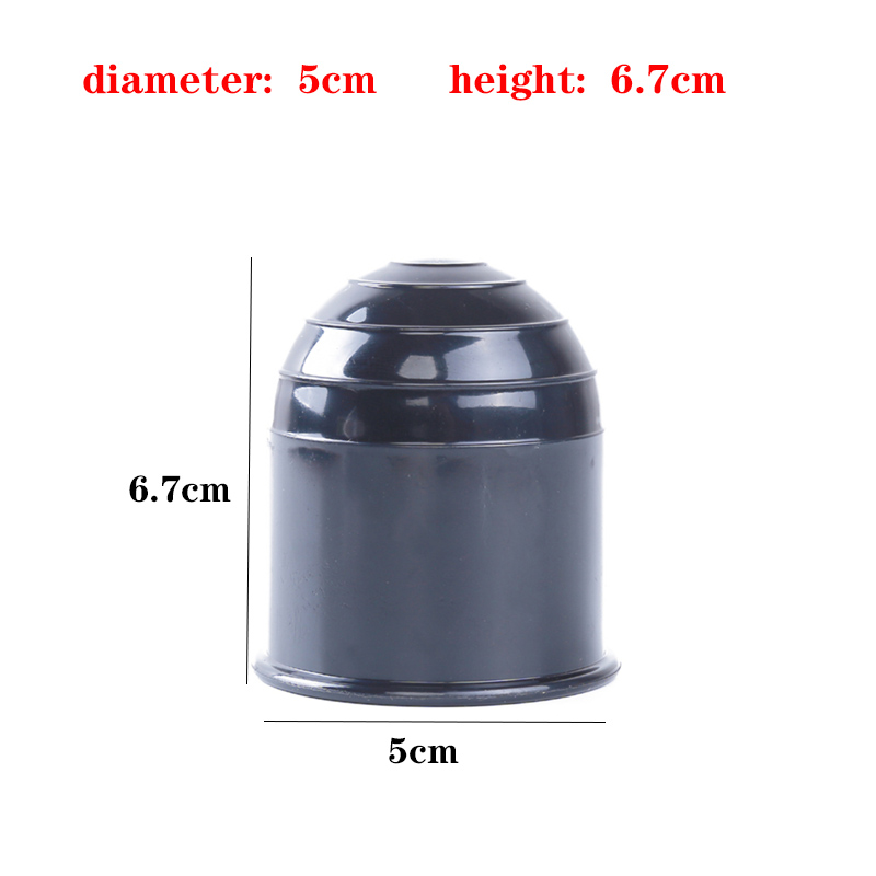 Accessori per rimorchio universali da 50 mm Copertura per palla per rimorchio nera Barra di traino Tappo di copertura a sfera Protezione per gancio di traino Car Styling