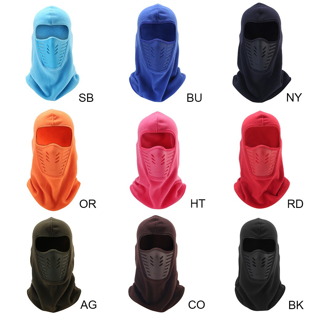 Windproof Fleece Winter Hat Helmet Sports Motorcycle Cycling Skiing Windproof Warm and Comfortable Hat Mask #PY10