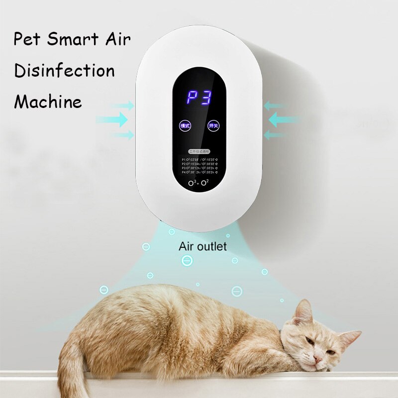Huisdier Smart Air Desinfectie Voor Katten Hond Anion Ozon Generator Geur Neutrizers Goederen Voor Katten Verwijderen Formaldehyde Urine Geur