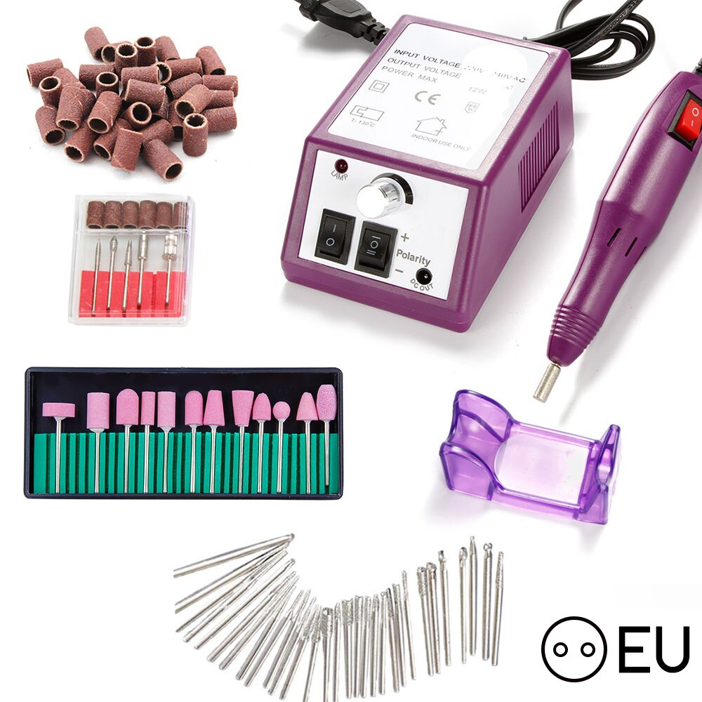 Perceuse à ongles électrique 20000, ensemble de mèches, Machine de manucure, Kit d'outils pour pédicure, lime à ongles électrique, Machine de polissage: ZH5175-2