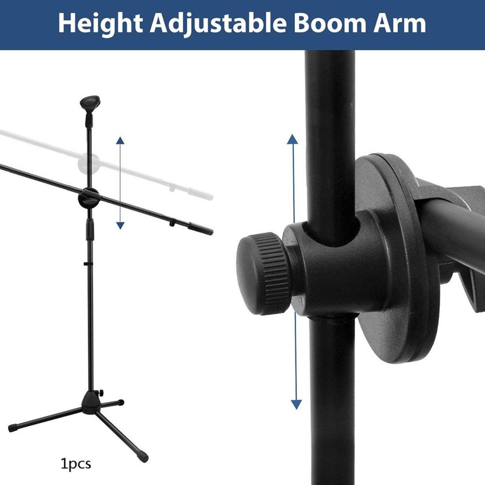 Adjustable Studio Microphone Stand Suspension Boom Table Bracket Arm Holder Microphone Shock Mount