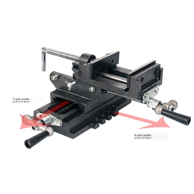 3 Inch/4 Inch/5 Inch Cross Tang Speciaal Voor Bench Boor Twee-weg Mobiele Bankschroef Klem boormachine Werk Vise