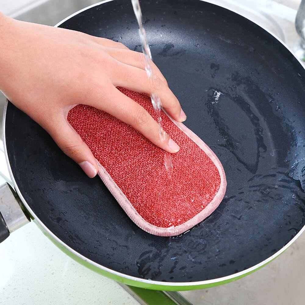 Dish Sponge Gąbka Do Naczyń Éponge Vaisselle Gabka Dishwashing Washing Gąbki Mycia Eponge Kitchen Tissu Lavable Magiczna Clean