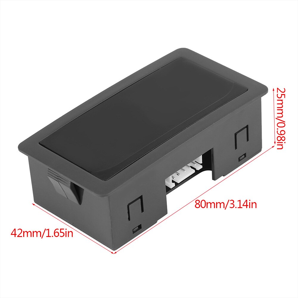 4 Digital LED Display Tachometer Set High Precision Tachometer With Hall Proximity Switch Sensor NPN RPM Speed Meter
