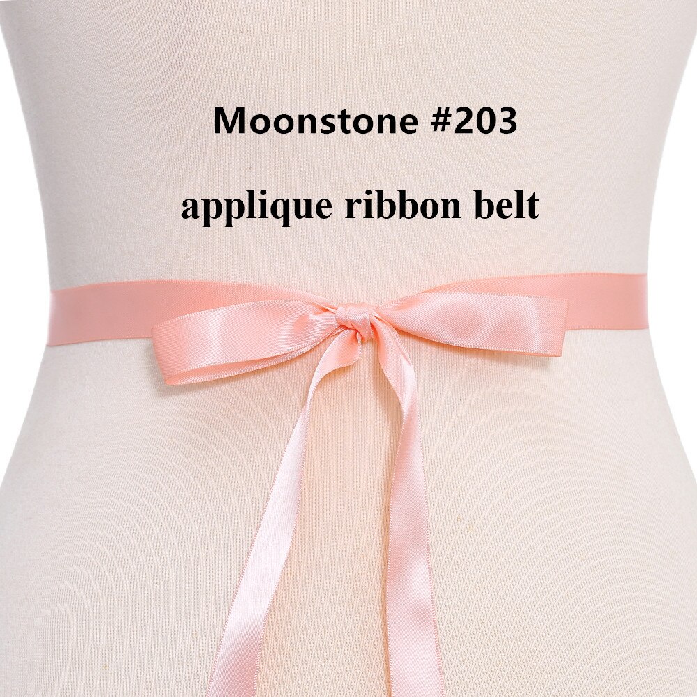 (1Pc) Strass Bruids Riem Bruiloft Met Kristal Diamant Trouwjurk Accessoires Riem Sash Voor Trouwjurk Wdd: moonstone