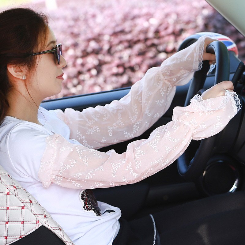 Protection contre le soleil d&#39;été, manches en soie de glace pour femme, Protection UV longue, Protection des mains, gant de bras, manches de glace pour l&#39;extérieur: 8