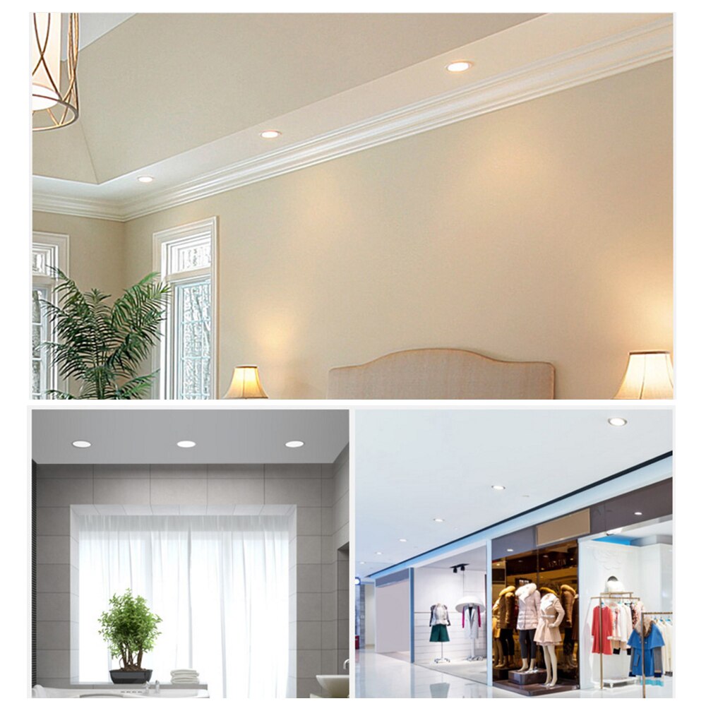 Led ner ljus panel ljus vit varm vit tak panel lampa 3w 6w 9w 12w 15w 25w led belysning för heminredning