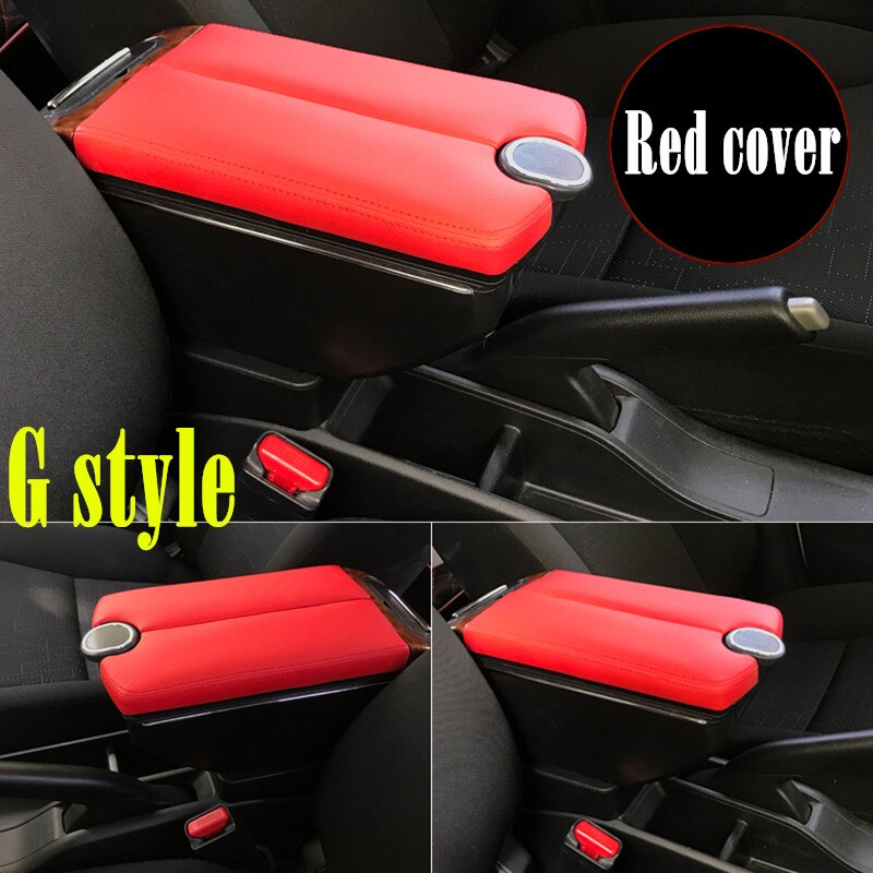 For mitsubishi Attrage armrest box Double doors open 7USB Centre Console Storage Box Arm Rest