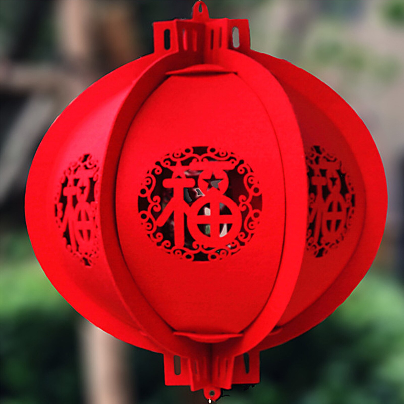 25/30cm Good Luck Red Lantern Chinese Year Spring Festival Celebration Decor