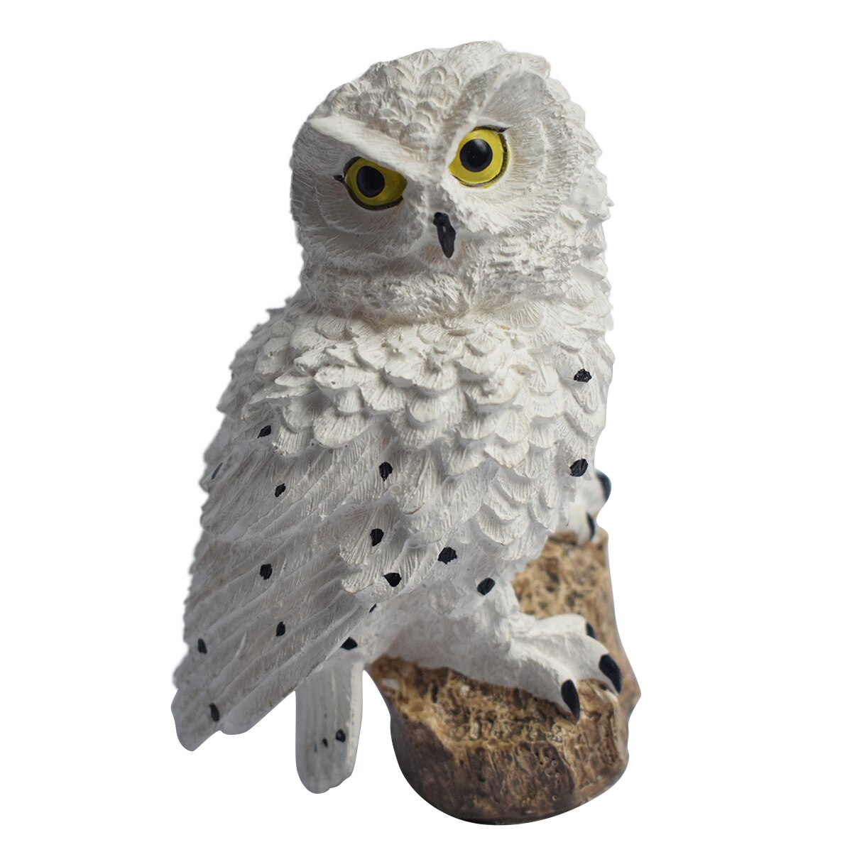 Udendørs sol lampe ugle soldrevet lys vandtæt led lampe have gårdsplads græsplæne dekoration (hvid, brun)