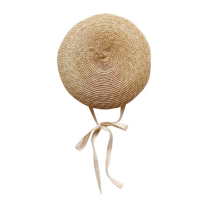 ¡Novedad de ! Boina de verano para niños, boina bonita de paja Natural para niñas, boina Kawaii para niños, ideal para 2-6 años de edad