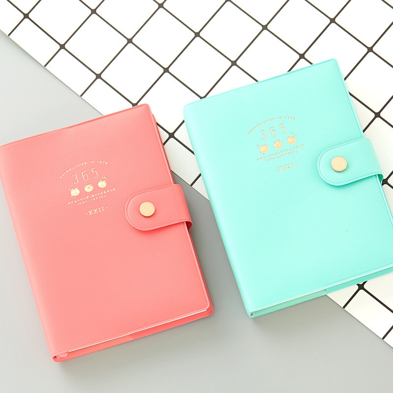 nouveauté mignon Kawaii cahier 365 Journal agenda planificateur bloc-notes organisateur papier carnet de notes A6 agenda coréen papeterie