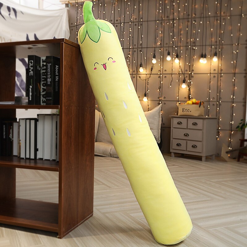 100/130/160cm oreillers en peluche en forme d'avocat, jouets en peluche aux fruits, coussin doux, oreiller long, jouets en peluche en forme d'avocat, jouet alimentaire pour fille: B / 160cm