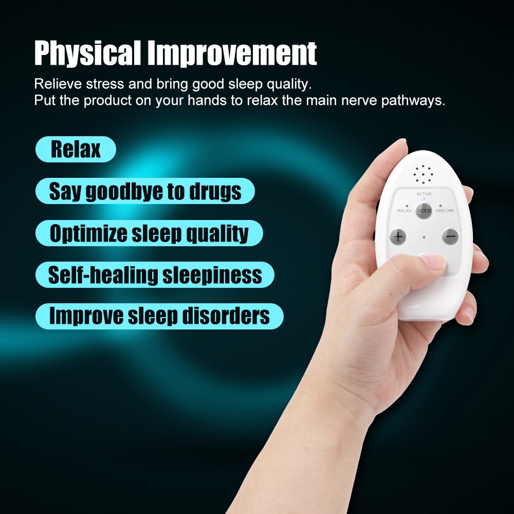 Hand Held Sleep Aid Device Insomnia Microcurrent Sleep Aid Instrument Holding Stress Relief Sleep Aids improving Sleep