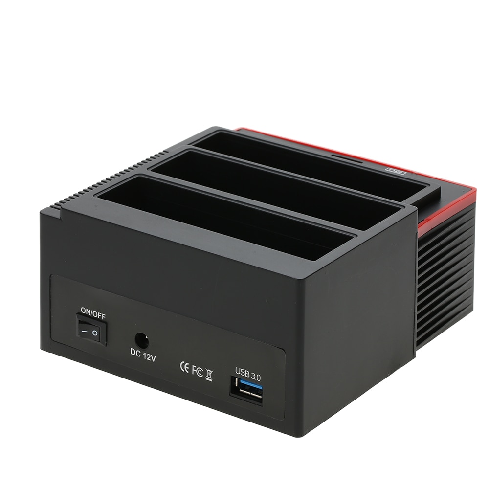 Station d'accueil pour disque dur externe HDD 2.5 "/3.5", USB 3.0 à 2 Ports SATA, 1 Port IDE, lecteur de cartes, Hub avec OTB/OTC