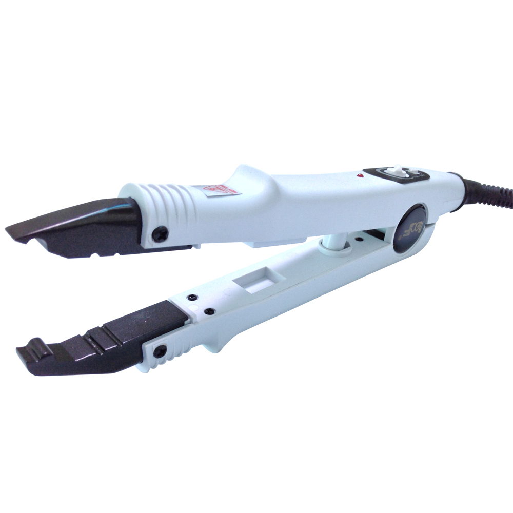 Placa plana de color blanco para extensión de cabello, herramienta de unión de queratina, plancha de calor, Control de temperatura de JR611-A