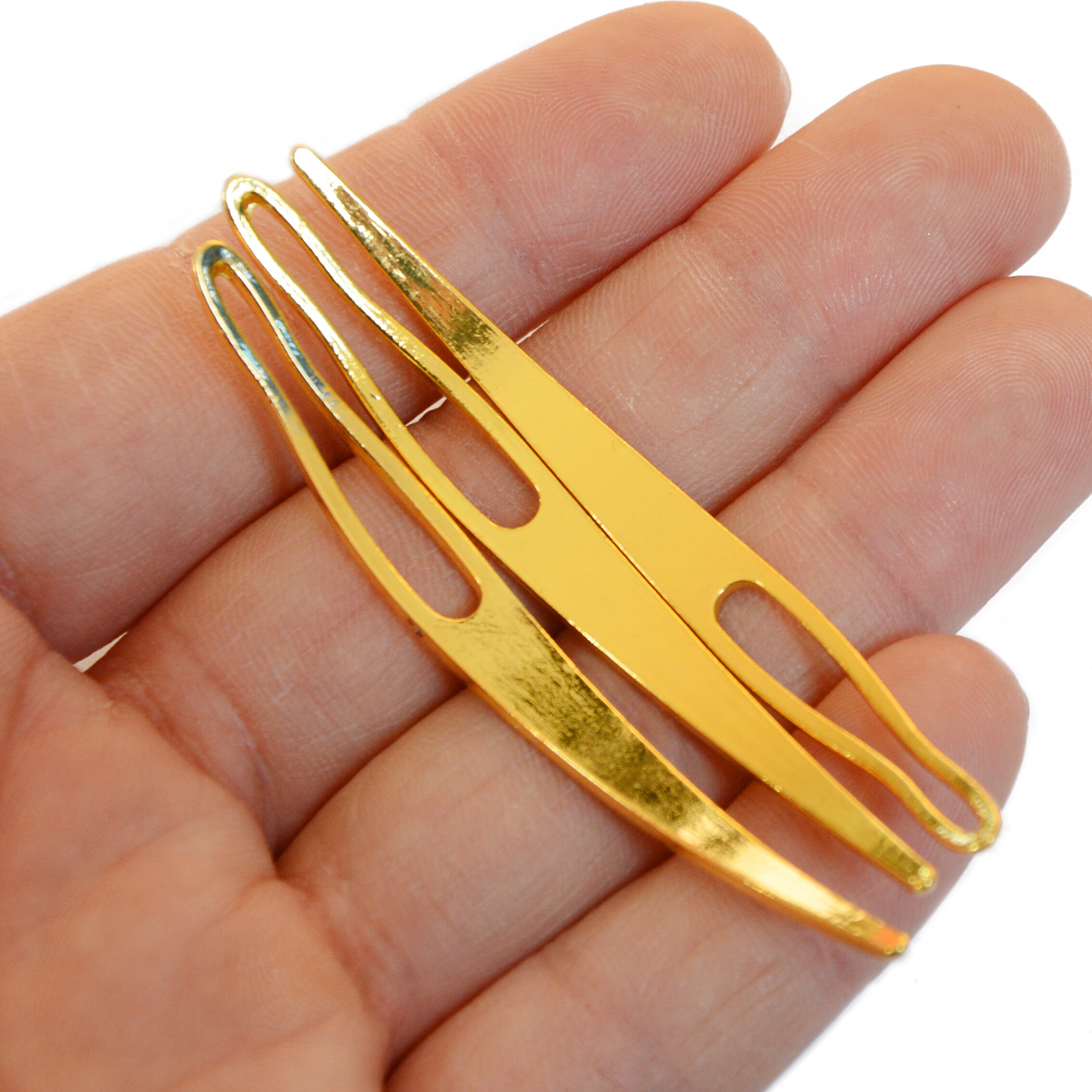 2 pcs Dreadlocks Interlocking Needles Crochet Wig Needle Curved Hair Needle for Making Wigs Hair Interlocking Tools