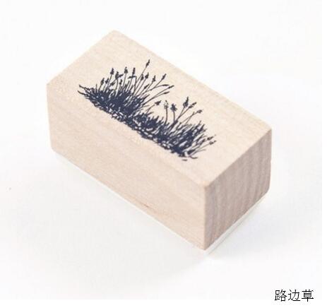 Sellos de sello de goma para álbum de fotos, sellos de madera para decoración de álbum de recortes, DIY, planta en el bosque, 1 ud.