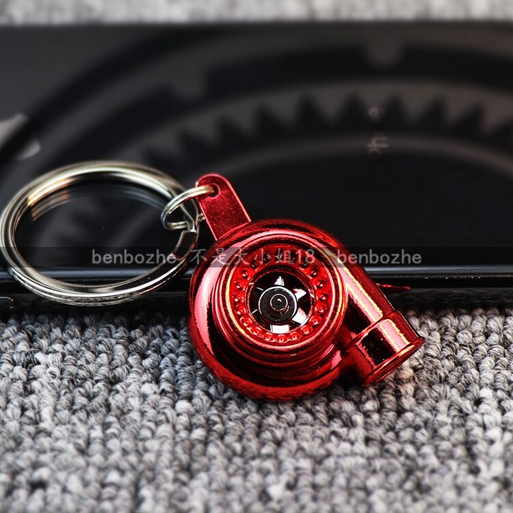 Jdm turbo nyckelring turboladdare nyckelring personlighet män och kvinnor bil nyckelring hänge: Röd