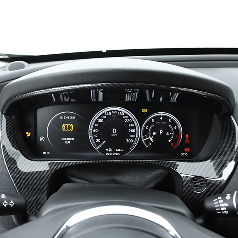 Bil dashboard klistermærke center panel modifikation tilbehør til jaguar f-tempo xe xf xel xfl indretning dekoration bil styling