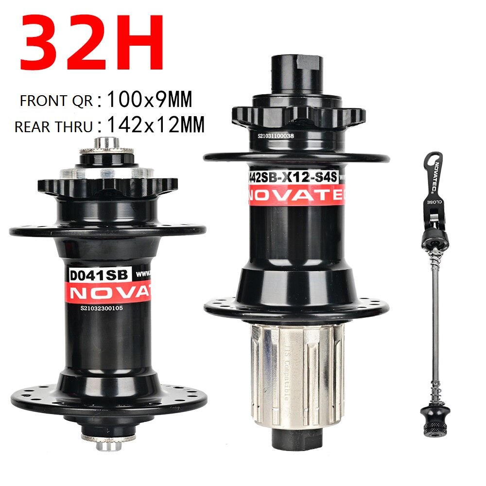 NOVATEC D041SB/D042SB piasta rowerowa mtb piasta 28H/32H/36H hamulec tarczowy 4 łożysko 8-11S QR/THRU piasta łożyska części rowerowe