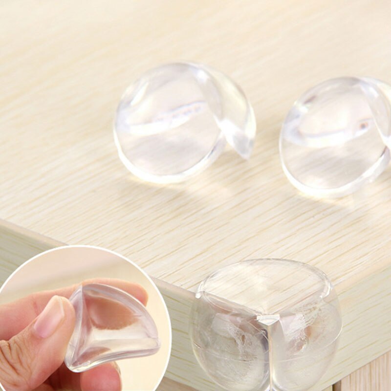 Protección para esquinas de mesa para niños, Protector de silicona de seguridad para bebés, protección para bordes y esquinas, 4 unids/lote