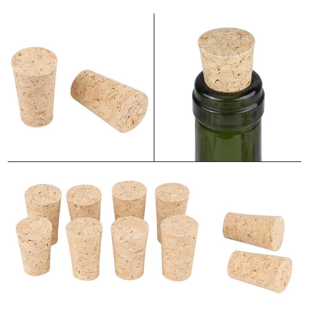 Blank Wine Corks Straight Corks Wine Stoppers Reusable Functional Portable Sealing Wine Bottle Stopper For Bottle 10 PCS