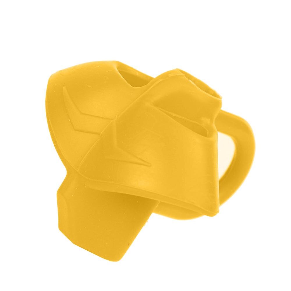 Outil de prise en main d'écriture 3 doigts crayon prise Corrective enfants débutants stylo en Silicone écriture aide montage Position correcte du doigt: Jaune