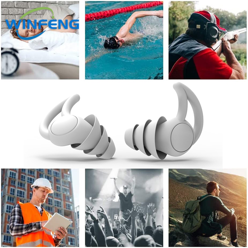 Weiche Silikon-Ohrstöpsel zum Schwimmen, schalldichte Ohrstöpsel zum Schlafen, wasserdicht, zum Schnorcheln, Surfen, Anti-Lärm-Ohrenschützer