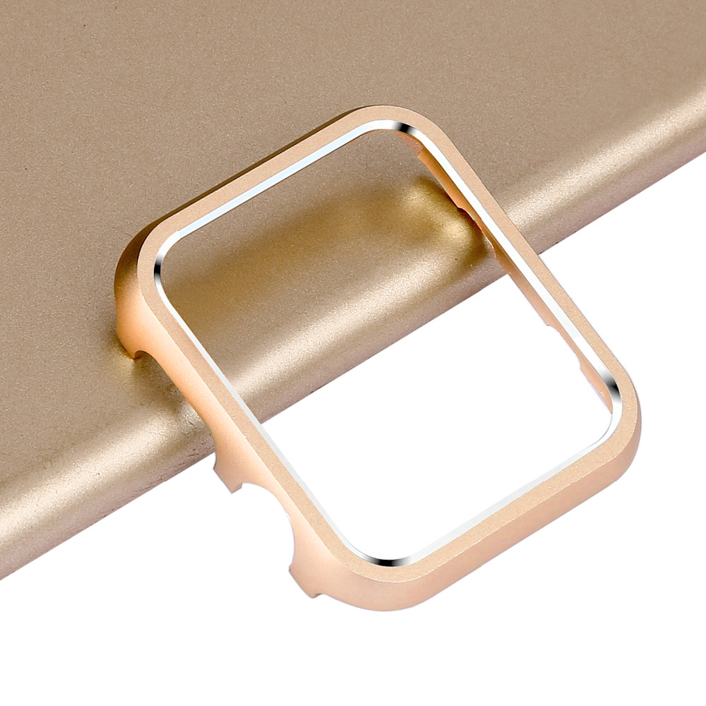 Funda para Apple Watch 6 se 4 3 5, carcasa protectora de pantalla con marco de metal, accesorios para iwatch, 42mm, 38mm, 44mm, 40mm: rose gold / 42mm Series 321