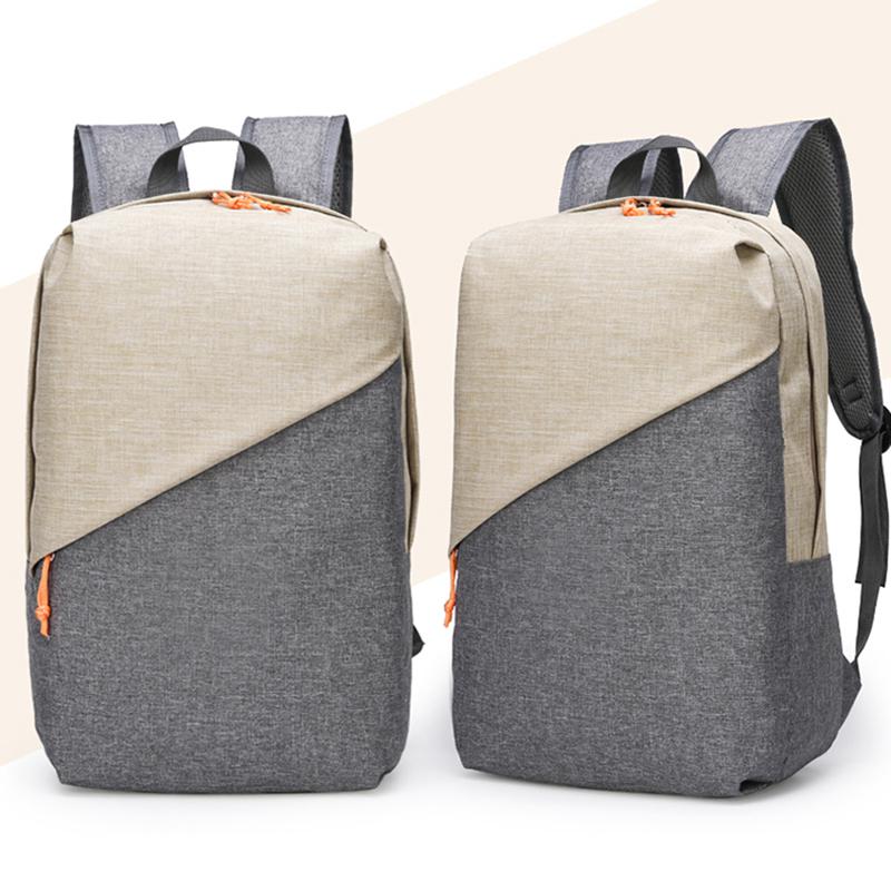 Mochila De para hombres, mochila para ordenador portátil, bolso de hombro de Nylon, mochila para hombres, mochila para adolescentes: Beige