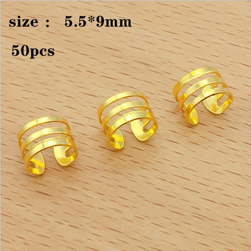 50-100 unids/bolsa, anillos ajustables para trenzas de pelo de colores mezclados, tubos de cuentas para rastas, anillos para el cabello, Clips para puños, horquilla, decoraciones, joyería: plum