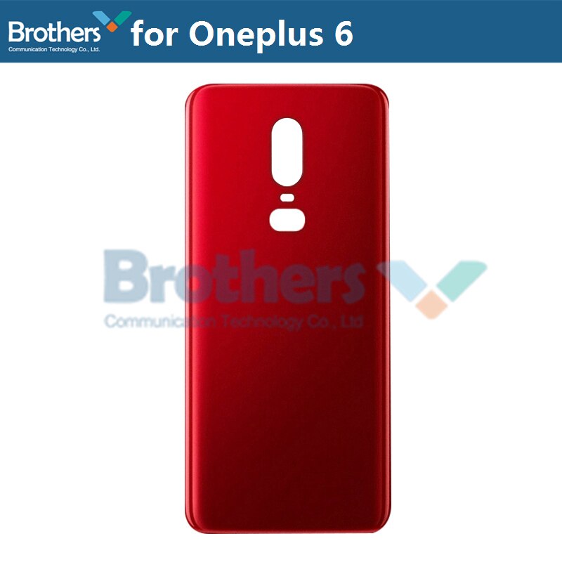 Original Battery Housing for Oneplus 6 6T Battery Door for Oneplus 6 Back Case Back Cover Door Back Housing Phone Replacement: Copy Red for 6
